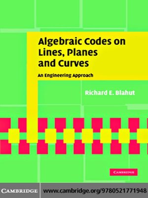 cover image of Algebraic Codes on Lines, Planes, and Curves